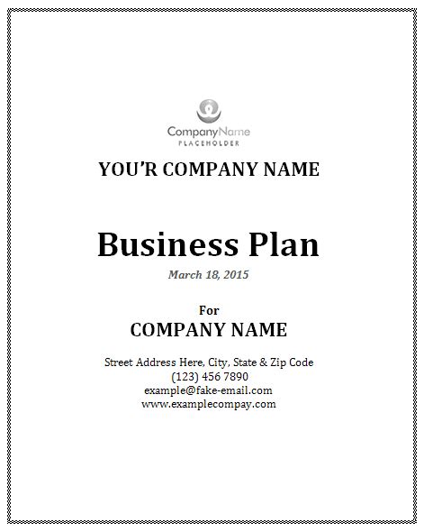 Business Plan Template | Office Templates Online