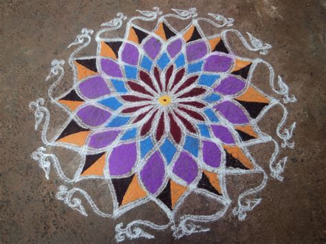 Beautiful Kolam and Painting: Rangoli Kolam