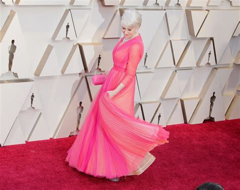 Helen Mirren at the 2019 Oscars | Pink Dresses at the Oscars 2019 | POPSUGAR Fashion Photo 26