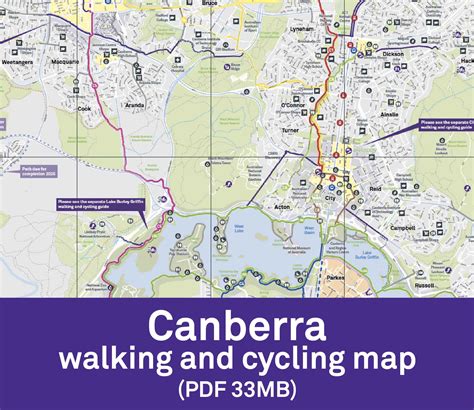 Canberra Bike Paths Map - Ansley Melloney