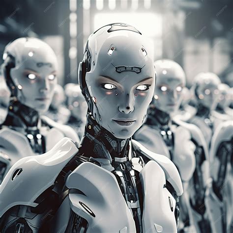 Premium Photo | Futuristic Humanoid robot