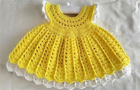 Easy Crochet Baby Dress - The World Crochet