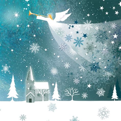 Snow Angel Christmas Card | Xmasblor