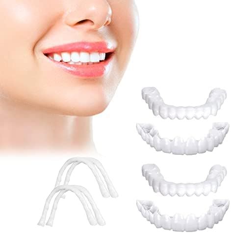 Fake Teeth - Fake Braces - Veneers Teeth for Women and Men - 4 PCs ...