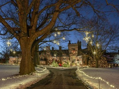 Stan Hywet presents Deck the Hall during the Christmas holidays each year. | Hall lighting, Deck ...