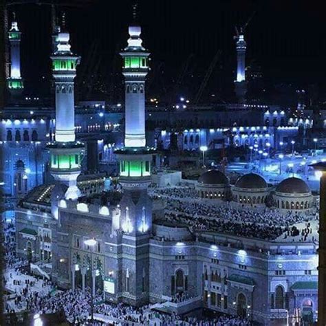 Stunning view of masjid al Haram taken at night # Mecca