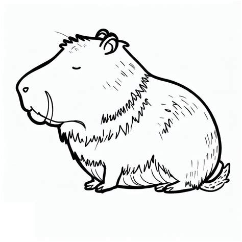 Baby Capybara coloring page - Download, Print or Color Online for Free