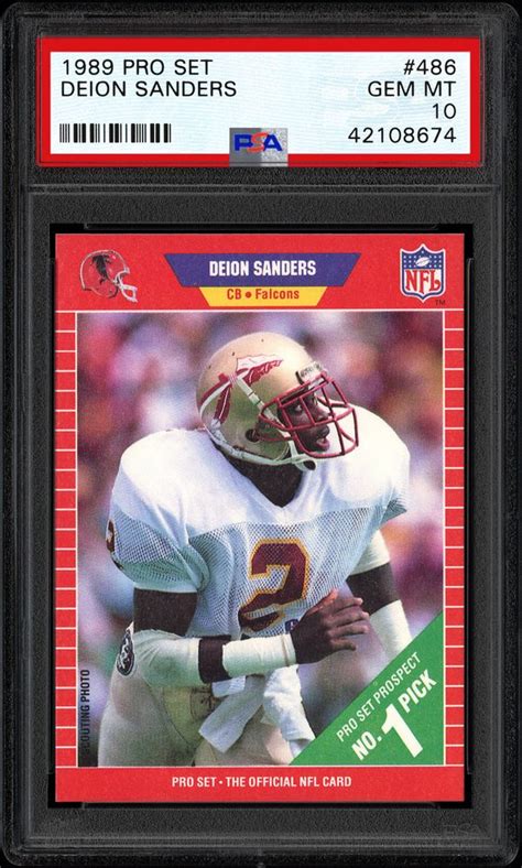 Auction Prices Realized Football Cards 1989 PRO SET Deion Sanders Summary