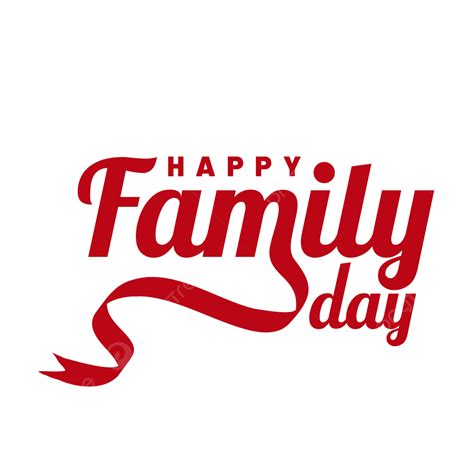 Lettering Text Of Happy Family Day Vector, Family, Lettering, Happy PNG and Vector with ...