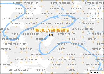 Neuilly-sur-Seine (France) map - nona.net