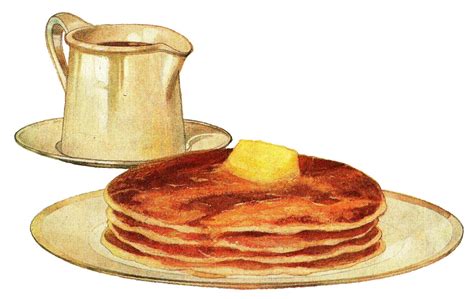 Antique Images: Digital Food Baking Download Pancakes Baking Powder Kitchen Clip Art