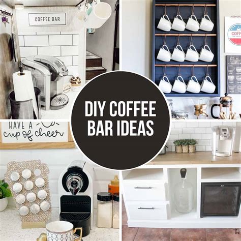 15 DIY Coffee Bar Ideas for Your Home - The Handyman's Daughter