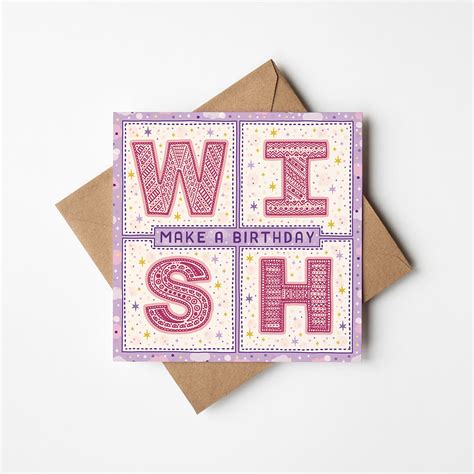 Pink and Purple Make a Birthday Wish Card | Jess A Little Creative