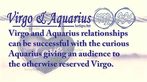 Virgo Aquarius Love Compatibility - SunSigns.Net Zodiac Compatibility