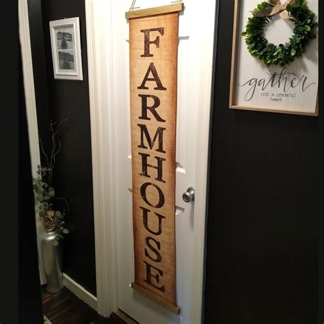 Farmhouse Banner, Farmhouse Porch Sign, Porch Welcome Sign, Rustic ...