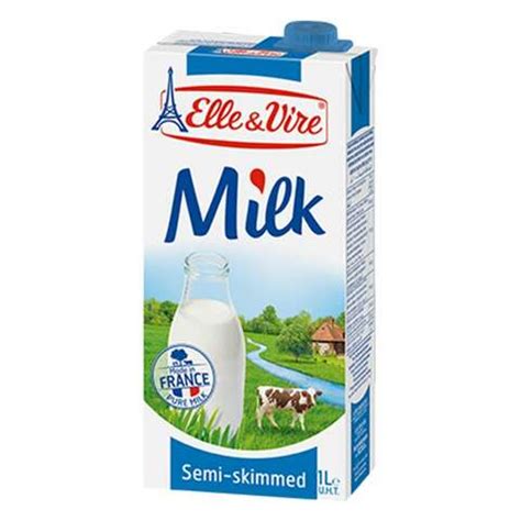 Elle & Vire UHT Semi Skimmed Milk 1L Online | Carrefour UAE