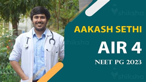 NEET PG 2023 Topper Interview: Know how solving NEET, AIIMS mock tests ...