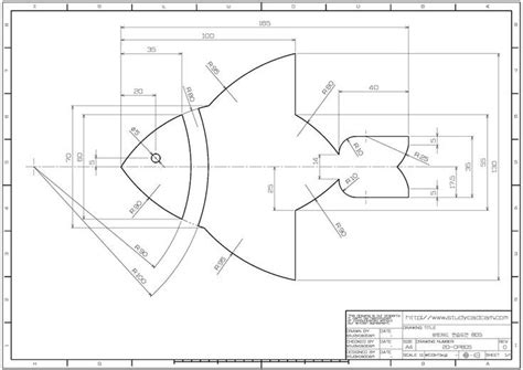 Learning drawings> 2D practice drawings> AutoCAD practice drawing - 805: Naverible ... #autocad ...