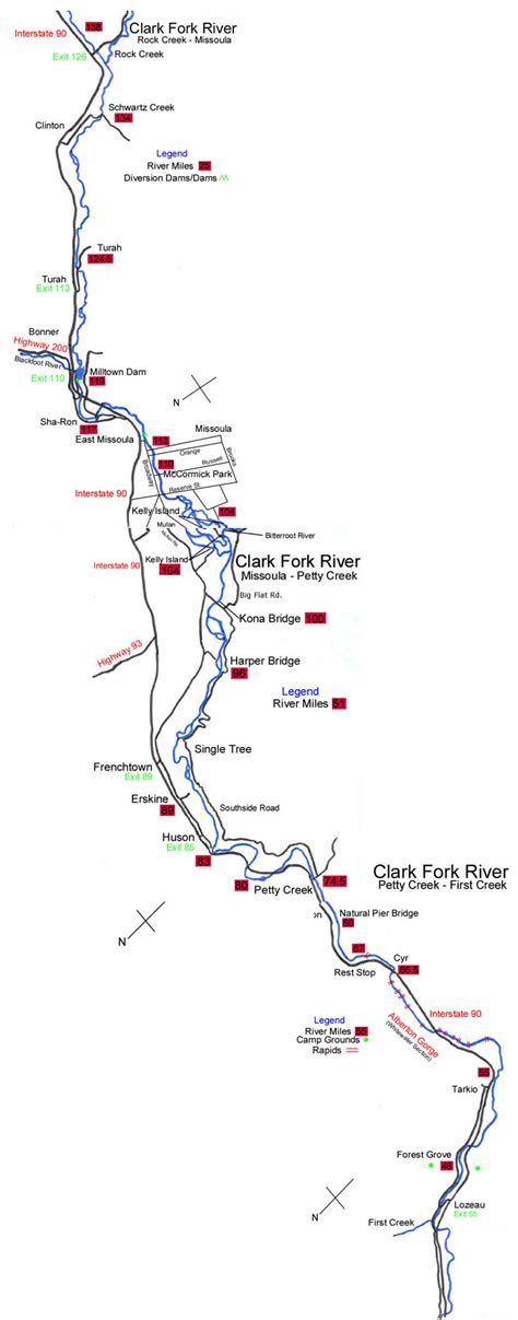 Blackfoot River Float Map - Black Sea Map