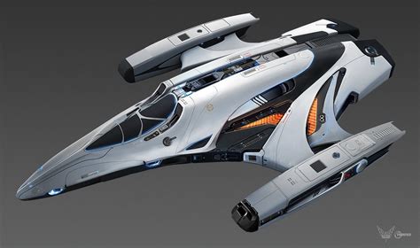 Futuristic Spaceship Design