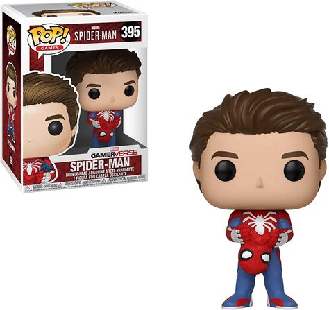 Marvel Spider-Man Funko POP Games Vinyl Figure | Unmasked Spider-Man ...