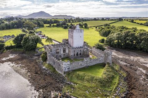 Aerial View of Castle Dow and Sheephaven Bay in Creeslough - County ...