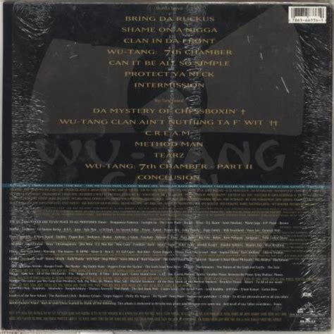 Wu-Tang Clan Enter The Wu-Tang (36 Chambers) - 1st US vinyl LP album ...