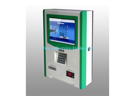 UPS Cash Acceptor And barcode scanner Wall Mount Kiosk For Account Inquiry And Transfer V615