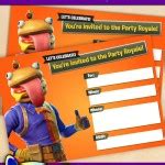 FREE Printable Fortnite Beef Boss Party Invitation