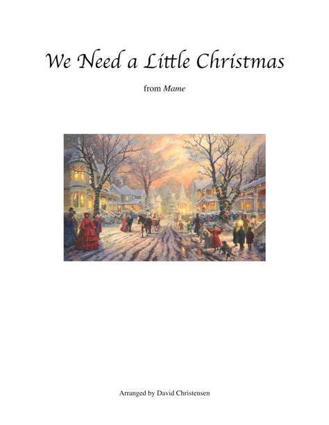 We Need A Little Christmas (arr. David Christensen) by Kimberley Locke ...