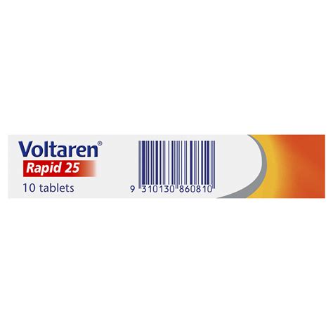 VOLTAREN RAPID TAB 25MG 10 | Amals Discount Chemist