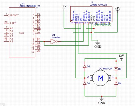 arduino - How to interface with an H-bridge IC (L298N) using a single PWM pin - Electrical ...