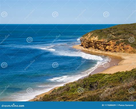 Beautiful View of Bells Beach, Australia Stock Image - Image of ...