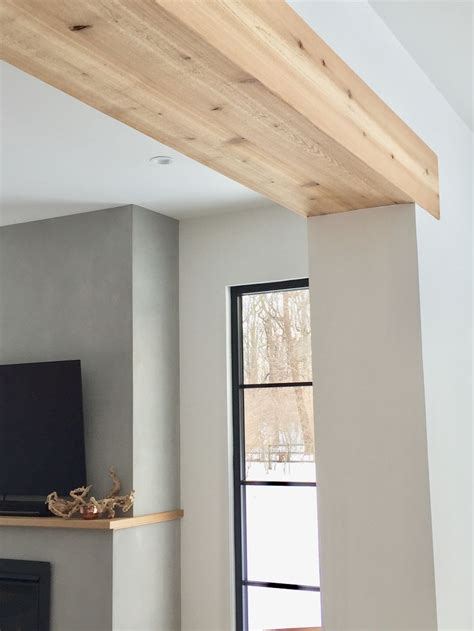 Wood beam | House interior, Home interior design, Wall cladding