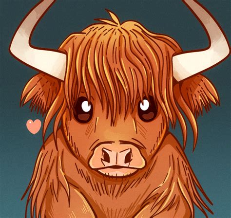 Scottish Highland Cow by SarahRichford on DeviantArt