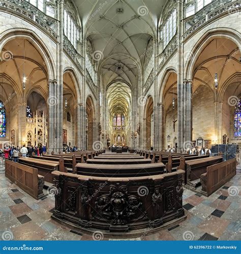 Interior Of St. Vitus Cathedral In Prague Editorial Photography - Image: 62396722