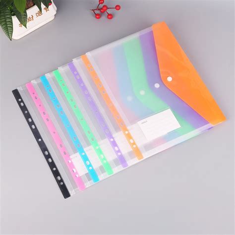 Black and Friday Deal Plastic Envelopes Folders A4 11 Holes Expandable Folders For School Home ...