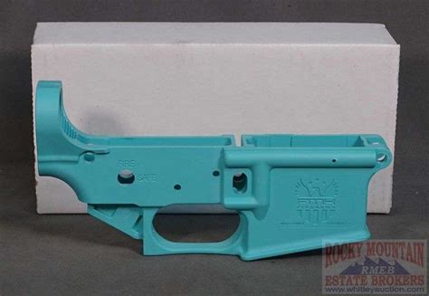 New FMK AR-1, AR15 Stripped Polymer "Tiffany Blue" Lower Receiver. This is the controlled part ...