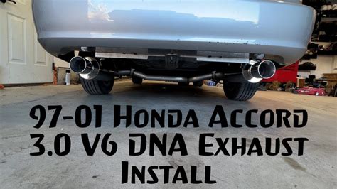 Honda Accord Exhaust Upgrade 3.0 V6 6th Gen - YouTube