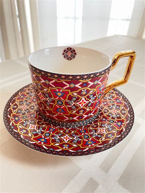 Islamic design Luxury arabic Coffee Cups and Saucer Set {cordoue} – Zain