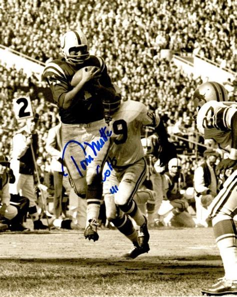 Autographed TOM MATTE 8X10 Baltimore Colts photo - Main Line Autographs