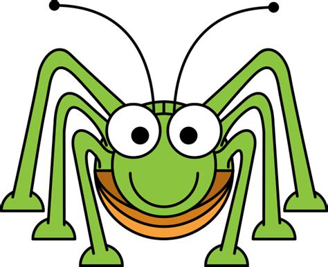 Cartoon Grasshopper Clip Art at Clker.com - vector clip art online, royalty free & public domain