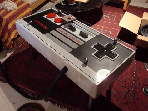 Nintendo NES Controller Coffee Table Integrated NES Game Console ...
