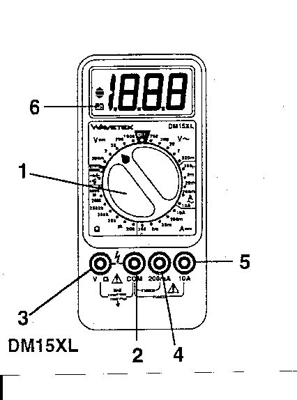 Analog Multimeter Drawing With Parts