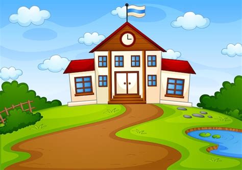 Cartoon School Background Images - Free Download on Freepik