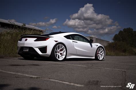 Show Stopper White Acura NSX on Colormatched Buttoms — CARiD.com Gallery