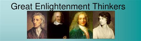 Enlightenment Thinkers | Sutori