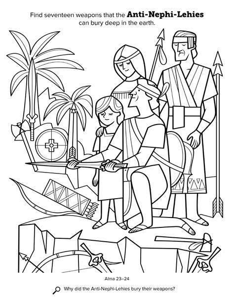 Lds Clipart Book Of Mormon Stories Coloring