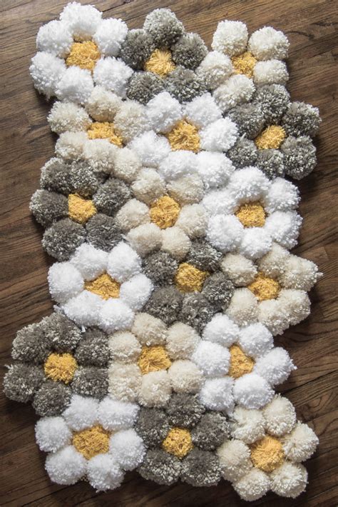 How to Make a Pom Pom Rug the Easy Way - It's SO Fluffy!