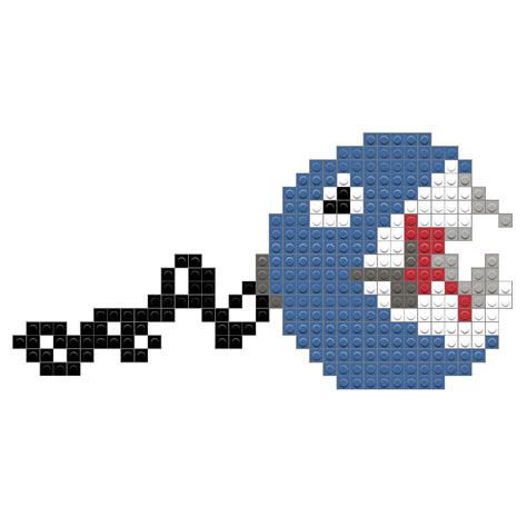 Chain Chomp in 2021 | Chain chomp, Pixel art, Perler bead patterns